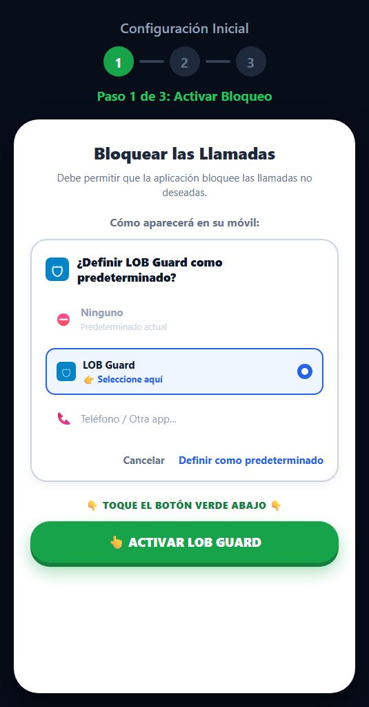 Paso 1 - Definir LOB Guard como predeterminado