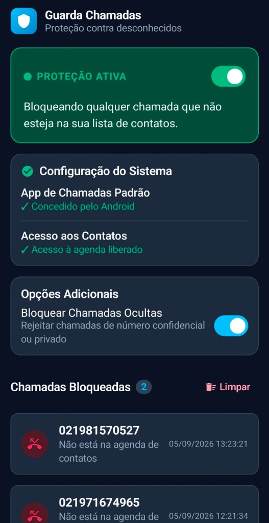 LOB Guard no Modo Escuro