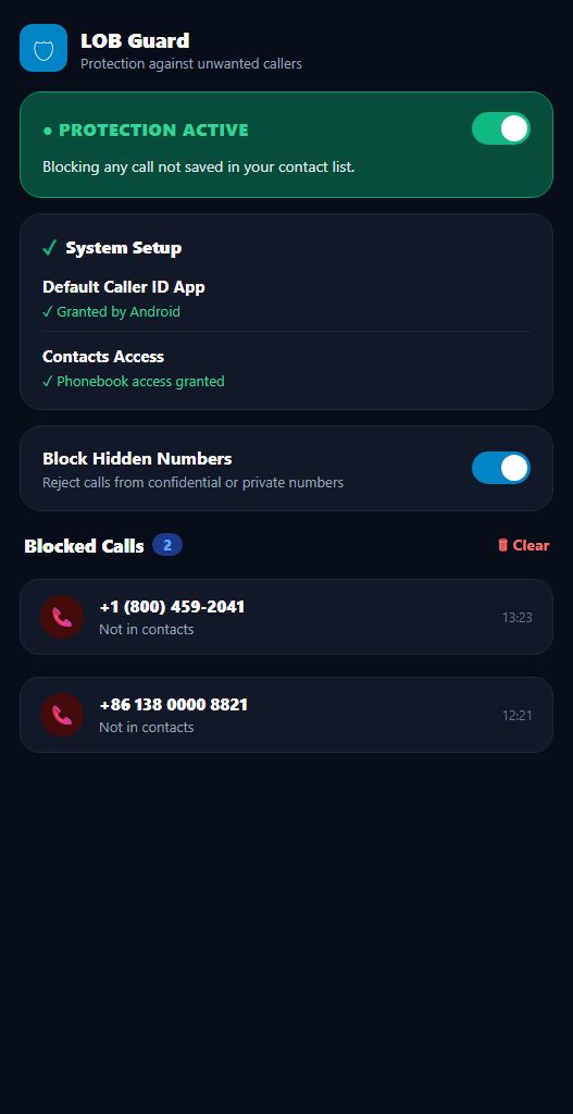 LOB Guard Dark Mode