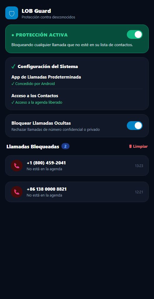 LOB Guard en Modo Oscuro