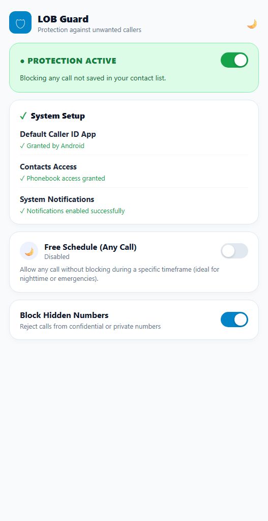 LOB Guard Light Mode